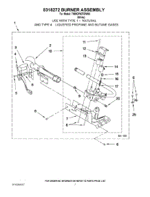 04 - 8318272 Burner Assembly parts for Maytag Dryer 7MMGP0075WW0 from AppliancePartsPros.com