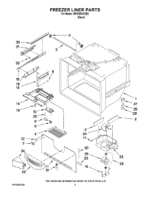 02 - Freezer Liner Parts parts for Maytag Refrigerator MFD2562VEB2 from AppliancePartsPros.com
