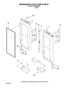 04 - Refrigerator Door Parts parts for Maytag Refrigerator MFD2562VEB2 from AppliancePartsPros.com