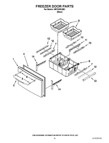 09 - Freezer Door Parts parts for Maytag Refrigerator MFI2269VEB2 from AppliancePartsPros.com