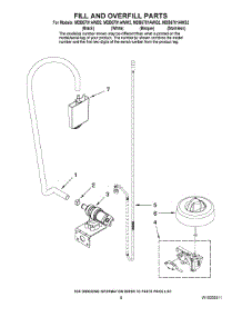 06 - Fill And Overfill Parts parts for Maytag Dishwasher MDB6701AWB2 from AppliancePartsPros.com