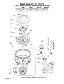 08 - Pump And Motor Parts parts for Maytag Dishwasher MDB6701AWQ2 from AppliancePartsPros.com