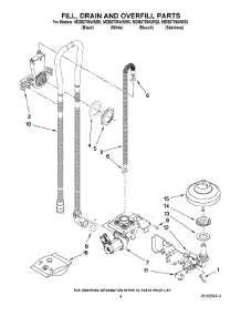 04 - Fill, Drain And Overfill Parts parts for Maytag Dishwasher MDB6709AWQ0 from AppliancePartsPros.com