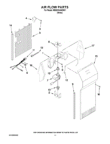 07 - Air Flow Parts parts for Maytag Refrigerator MSB2554AEW01 from AppliancePartsPros.com