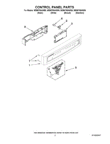 02 - Control Panel Parts parts for Maytag Dishwasher MDB6769AWB0 from AppliancePartsPros.com