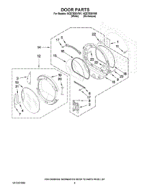 05 - Door Parts parts for Maytag Dryer NGD7500VW1 from AppliancePartsPros.com