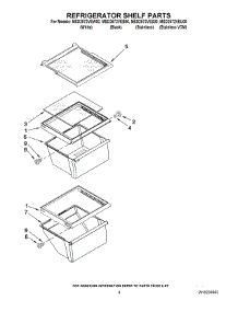03 - Refrigerator Shelf Parts parts for Maytag Refrigerator MSD2572VEW00 from AppliancePartsPros.com