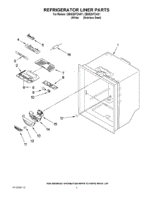 02 - Refrigerator Liner Parts parts for Maytag Refrigerator GB6526FEAW1 from AppliancePartsPros.com