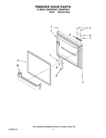 05 - Freezer parts for Maytag Refrigerator GB6526FEAS1 from AppliancePartsPros.com