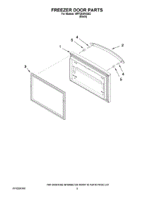 03 - Freezer Door Parts parts for Maytag Refrigerator MFF2558VEB2 from AppliancePartsPros.com