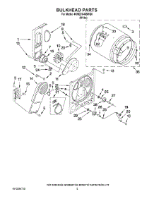 03 - Bulkhead Parts parts for Maytag Dryer 4KMEDC405WQ0 from AppliancePartsPros.com