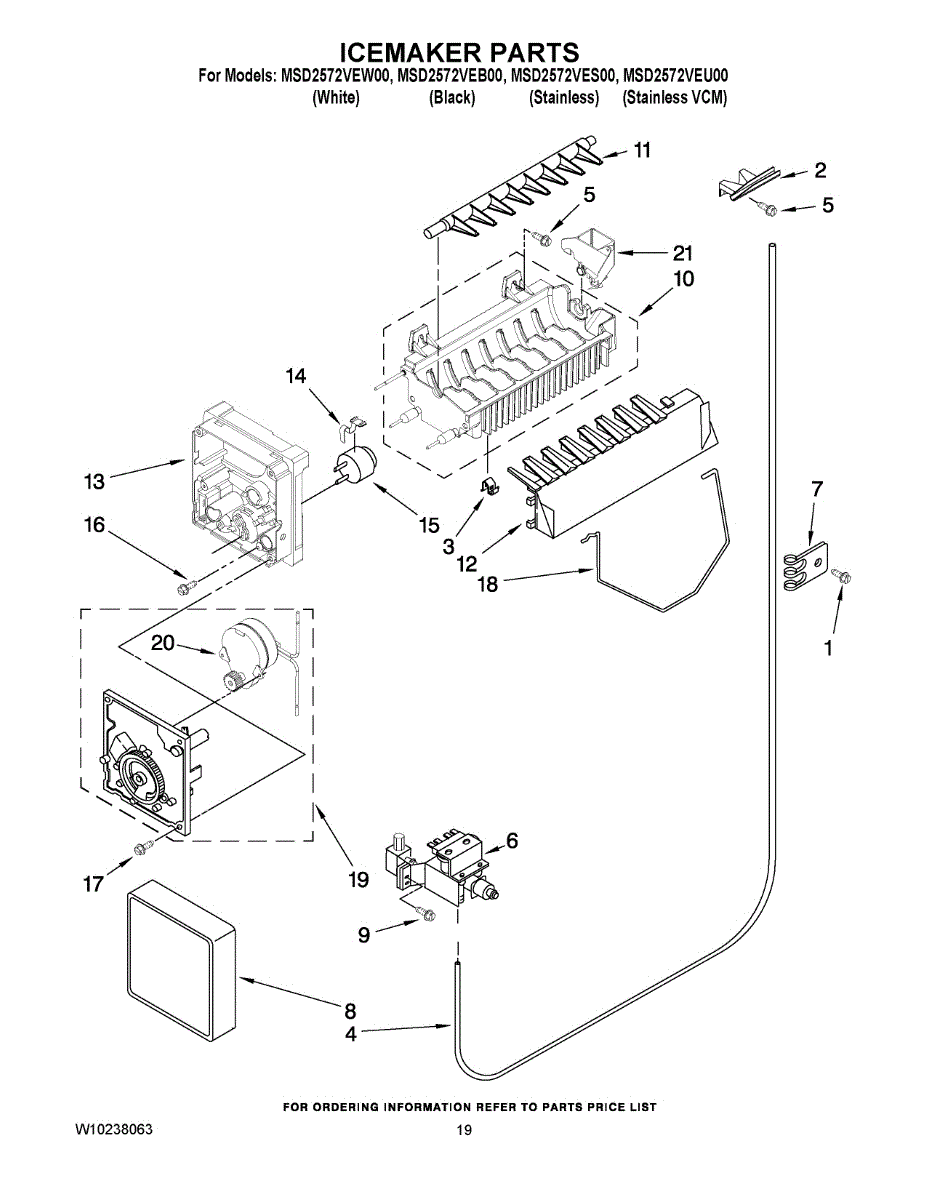 Replacement Ice Maker For Maytag & Amana Refrigerators – Fits MSD2572VEW, MSD2573VEB, ASD2275BRB & More