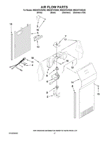 10 - Air Flow Parts parts for Maytag Refrigerator MSD2572VEB00 from AppliancePartsPros.com