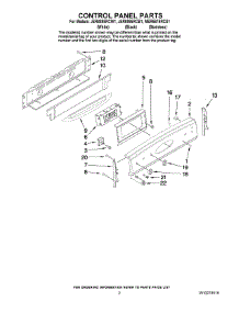 02 - Control Panel Parts parts for Maytag Range MER5875RCS1 from AppliancePartsPros.com