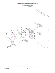 08 - Dispenser Front Parts parts for Maytag Refrigerator MFI2569VEB2 from AppliancePartsPros.com