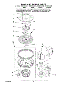 08 - Pump And Motor Parts parts for Maytag Dishwasher MDB5601AWB1 from AppliancePartsPros.com