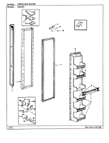 03 - Freezer Door parts for Jenn-Air Refrigerator JRS203 / BQ01C from AppliancePartsPros.com