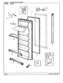 05 - Fresh Food Door parts for Jenn-Air Refrigerator JRS203 / BQ01C from AppliancePartsPros.com