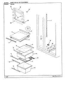 06 - Shelves & Accessories parts for Jenn-Air Refrigerator JRS203 / BQ01C from AppliancePartsPros.com
