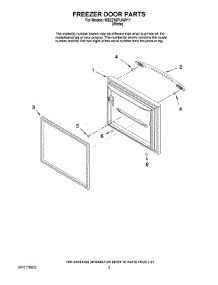 03 - Freezer Door Parts parts for Maytag Refrigerator MB2216PUAW11 from AppliancePartsPros.com