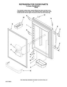 05 - Refrigerator Door Parts parts for Maytag Refrigerator MB2216PUAW11 from AppliancePartsPros.com