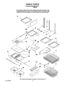 07 - Shelf Parts parts for Maytag Refrigerator MB2216PUAW11 from AppliancePartsPros.com