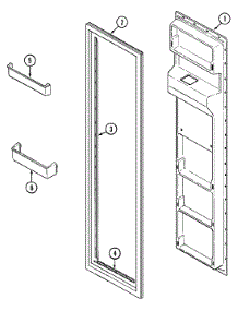 02 - Freezer Inner Door parts for Jenn-Air Refrigerator JRSD279KA from AppliancePartsPros.com