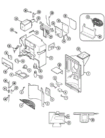 07 - Ice & Water Dispenser parts for Jenn-Air Refrigerator JRSD279W from AppliancePartsPros.com