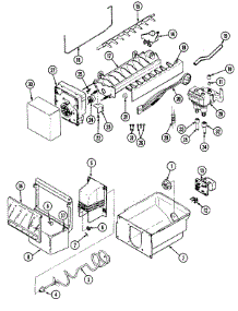 06 - Ice Maker & Bin parts for Jenn-Air Refrigerator JRSDE227B / DQ36A from AppliancePartsPros.com