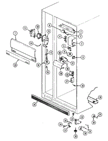 03 - Fresh Food Compartment parts for Jenn-Air Refrigerator JRSDE227W / DQ37A from AppliancePartsPros.com