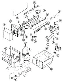 06 - Ice Maker & Bin parts for Jenn-Air Refrigerator JRSDE247W / DQ82A from AppliancePartsPros.com