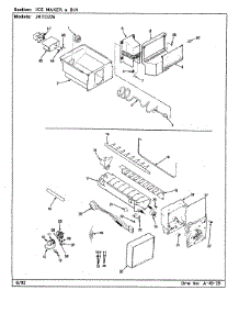 06 - Ice Maker & Bin parts for Jenn-Air Refrigerator JRTD226L / BJ84A from AppliancePartsPros.com