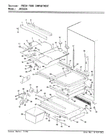 03 - Fresh Food Compartment parts for Jenn-Air Refrigerator JRTD226L / BJ82A from AppliancePartsPros.com