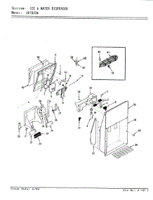 04 - Ice & Water Dispenser parts for Jenn-Air Refrigerator JRTD226R / BJ81A from AppliancePartsPros.com