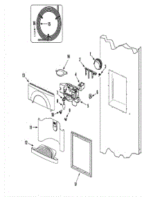 05 - Fountain parts for Admiral Refrigerator JS229SEBGB from AppliancePartsPros.com