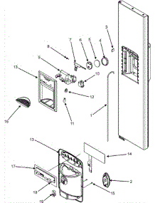 07 - Fountain parts for Admiral Refrigerator JS2628HEKB from AppliancePartsPros.com