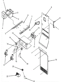 08 - Freezer Compartment parts for Admiral Refrigerator JS2628HEKB from AppliancePartsPros.com