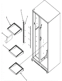15 - Refrigerator Shelves parts for Admiral Refrigerator JS2628HEKB from AppliancePartsPros.com