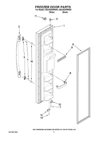 07 - Freezer Door Parts parts for Maytag Refrigerator ASD2523WRW00 from AppliancePartsPros.com