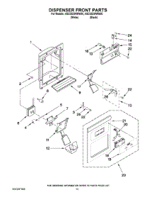 08 - Dispenser Front Parts parts for Maytag Refrigerator ASD2523WRW00 from AppliancePartsPros.com