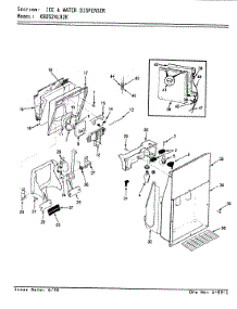 03 - Ice & Water Dispenser parts for Maytag Refrigerator KBDS24L92KW / AP82A from AppliancePartsPros.com