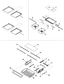 09 - Refrigerator Shelving parts for Maytag Refrigerator KBRA20ELSS0 / PKBRA20ELS0 from AppliancePartsPros.com