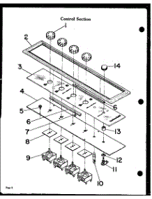 03 - Control Section parts for Amana Cooktop KET570 from AppliancePartsPros.com