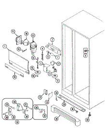 04 - Fresh Food Compartment parts for Admiral Refrigerator KF57U50 from AppliancePartsPros.com