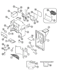 07 - Ice & Water Dispenser parts for Admiral Refrigerator KF57U50 from AppliancePartsPros.com