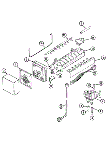 09 - Ice Maker parts for Admiral Refrigerator KF57U50 from AppliancePartsPros.com