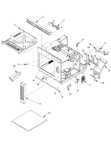 03 - Control parts for Amana Microwave KFC2 / P1329601M from AppliancePartsPros.com