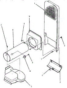 07 - Heater Box parts for Amana Dryer KG5519 from AppliancePartsPros.com