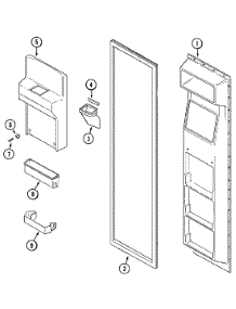 02 - Freezer Inner Door parts for Admiral Refrigerator KG66U50 from AppliancePartsPros.com