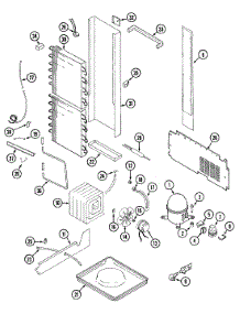 11 - Unit Compartment & System parts for Admiral Refrigerator KG66U50 from AppliancePartsPros.com
